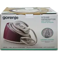 Gorenje SGD2800WV Dampfbügeleisen, 140 g/min, Keramik-Bügelsohle, 7 bar, 1,7 l, 500 g/min, Violett, Weiß