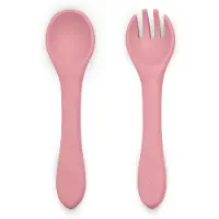 Petite&Mars Take&Match Silikonbesteck Dusty Rose 6 Monate+ 2 Stück
