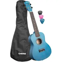 Cascha Konzert Ukulele Linde Blau