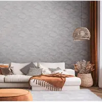 Living Walls Vliestapete "Metropolitan Stories. Travel Styles. Tapete Abstrakt" gemustert matt neutral strukturiert Kunst Tapete Kreise Strukturiert Designtapete Tapeten Wohnzimmer Flur