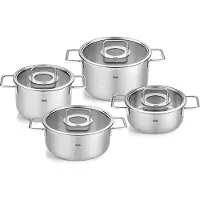 Fissler Topf-Set mit Glasdeckeln Pure Collection (4-teilig)