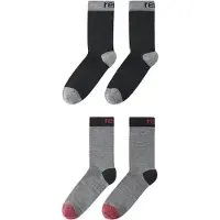 Reima - Kid's Parit Socks - Merinosocken Gr 34-37 grau/schwarz