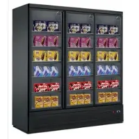 A&S polarny Gastro Tiefkühlschrank | Lagertiefkühlschrank | 3 Glastüren | Schwarz | 1530 Liter | -22 bis -18 °C | Gewerbe Gefrierschrank
