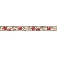 A.S. Création Bordüre "Only Borders" Retro floral aufgeschäumt Rosen Bordüre Struktur Floral Selbstklebend Borte Wohnzimmer modern