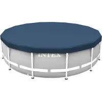 Intex 28083 Pool Abdeckplane Deluxe rund 457 cm mit 20cm Überhang Plane Cover