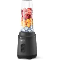 Philips Standmixer "HR2760/00 mit ProBlend-Technologie" 350 W Blend & Go-Trinkbecher, 2 Geschwindigkeitsstufen, Schwarz