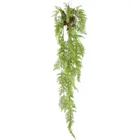 Creativ Green Kunstpflanze "Farn Hänger", grün, H:145cm, Kunststoff, Kunstpflanzen, Kunstpflanze, mit feinem Blattwerk