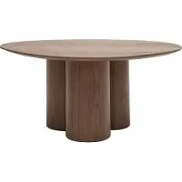 Miliboo - Design-Couchtisch Walnuss HOLLEN