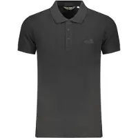 Ellesse Herren-Poloshirt mit kurzen Ärmeln, schwarz