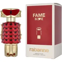 Rabanne Fame In Love Parfum Elixir, Frauen, 80 ml, Nachfüllbare Flasche, Basilikum, Grüne Mandarine, Erdbeere, Weihrauch, Iris, Jasmin, Patschuli, Vanille