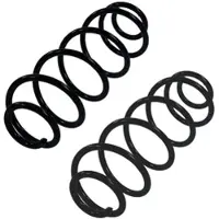 BESTPRICE 2x Fahrwerksfeder Hinterachse [Hersteller-Nr. 10701435] für Citroën