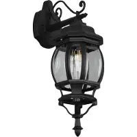 TRIO Lighting Außenwandleuchte Elvo, dimmbar, schwarz, Aluminium, Antik, Wandleuchte außen
