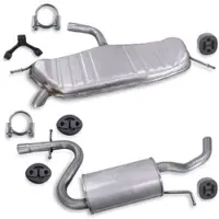 BESTPRICE Schalldämpfer Set + Montagematerial [Hersteller-Nr. 40279284] für VW