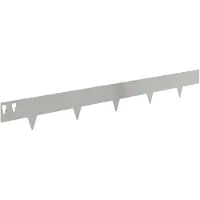 vidaXL Raseneinfassung 10 stk. 100 x 12 cm Stahl Silber