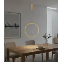 Lyora Runde Pendelleuchte Change Ø 60cm gold