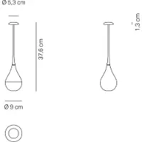 Zafferano Dondolina Pro LED-Akkuleuchte-Weiß-mit LED (2200K/2700K/3000K)