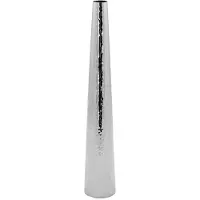 Fink Dekovase "CUBA, mit feiner Hammerschlagstruktur", silber (silberfarben), H:43cm Ø:7cm, Edelstahl, Vasen, Dekovase, Rosenvase, Tischvase aus Edelstahl, silberfarben