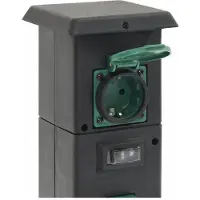 vidaXL Aussensteckdose 4-fach
