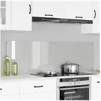 vidaXL Küchenrückwand 2 stk. Transparent 80 x 50 cm Gehärtetes Glas