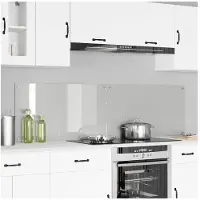 vidaXL Küchenrückwand 2 stk. Transparent 90 x 50 cm Gehärtetes Glas