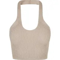 Urban Classics Muskelshirt "Damen Ladies Rib Knit Crossed Neckholder Top" 1