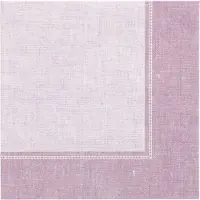 Papstar Servietten "ROYAL Collection" 1/4-Falz 40 cm x 40 cm flieder "Linum", 5 x 50 Stück 250 Stück