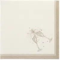 Papstar Servietten "ROYAL Collection" 1/4-Falz 40 cm x 40 cm gold "Festivities", 5 x 50 Stück 250 Stück