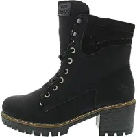 Rieker Damen Stiefeletten/ Winterboots Schwarz Kunstleder Größe: 42