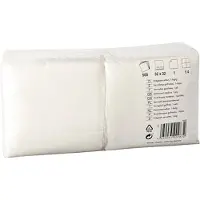 Starpak Servietten, 1-lagig 1/4-Falz 32 cm x 32 cm weiß 4500 Stück