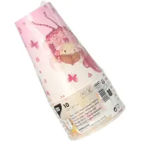 Papstar Trinkbecher, Pappe 0,2 l Ø 7 cm, 9,7 cm lila "Little Dancer" 140 Stück