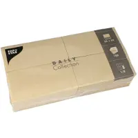 Papstar Servietten "DAILY Collection" 1/8-Falz 32 cm x 32 cm sand 900 Stück