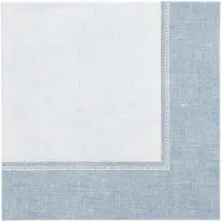 Papstar 50 Servietten "ROYAL Collection" 1/4-Falz 40 x 40 cm blau