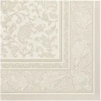 Papstar 250 Servietten "ROYAL Collection" 1/4-Falz 40 cm x 40 cm champagner "Ornaments"