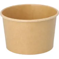 Papstar Eisbecher, Pappe rund 275 ml Ø 9,6 cm, 6 cm braun, 10 x 50 Stück 500 Stück
