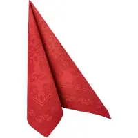 Papstar Servietten "ROYAL Collection" 1/4-Falz 40 cm x 40 cm bordeaux "Arabesque" 250 Stück