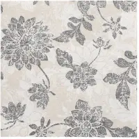 Papstar Servietten "ROYAL Collection" 1/4-Falz 40 cm x 40 cm anthrazit "Flowers", 5 x 50 Stück 250 Stück