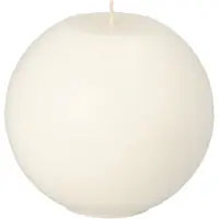 Papstar 12er-Pack Kugelkerzen weiß Ø 8 cm weiß