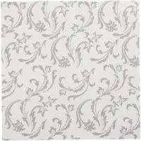 Papstar Servietten "ROYAL Collection" 1/4-Falz 40 cm x 40 cm grau "Damascato" 250 Stück