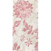 Papstar 250 Servietten "ROYAL Collection" 1/8-Falz 40 cm x 40 cm bordeaux "Flowers" (37377, 5x50 Stück)
