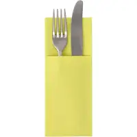 Papstar 300 Servietten `ROYAL Collection` 40 cm x 30 cm limonengrün mit Besteckfalz