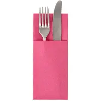 Papstar Servietten "ROYAL Collection" 40 cm x 30 cm fuchsia mit Besteckfalz 300 Stück