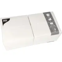 Papstar 1000 Servietten, 3-lagig 1/8-Falz 33 cm x 33 cm weiss