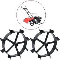 vidaXL Metallräder für 6,5 PS Benzin-Gartenfräse 2 Stk.