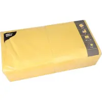 Papstar 250 Servietten, 3-lagig 1/4-Falz Gelb