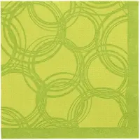 Papstar Servietten "ROYAL Collection" 1/4-Falz 40 cm x 40 cm limonengrün "Bubbles" 250 Stück