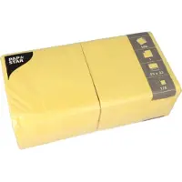 Papstar 5000 Servietten, 1-lagig 1/4-Falz 33 cm x 33 cm gelb