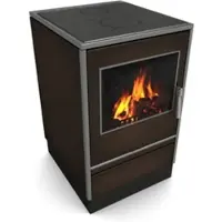 Glutos Küchenofen | HHS 03 G | 6,5 kW | Braun | Scharnier links