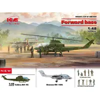 ICM Forward base Cobra AH-1G+Bronco OV-10A w.US Pilots&Ground Person a. HelicoPilots