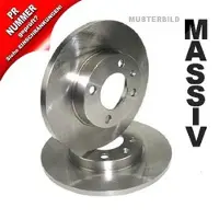 BESTPRICE 2x Bremsscheibe Hinterachse Voll [Hersteller-Nr. 10602601] für Seat, Audi