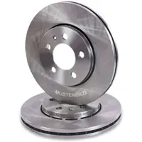 BESTPRICE 2x Bremsscheibe Vorderachse Belüftet [Hersteller-Nr. 10602567] für Jeep